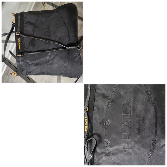 Authentic Prada Tessuto Nylon Crossbody Bag Black - Picture 6 of 13